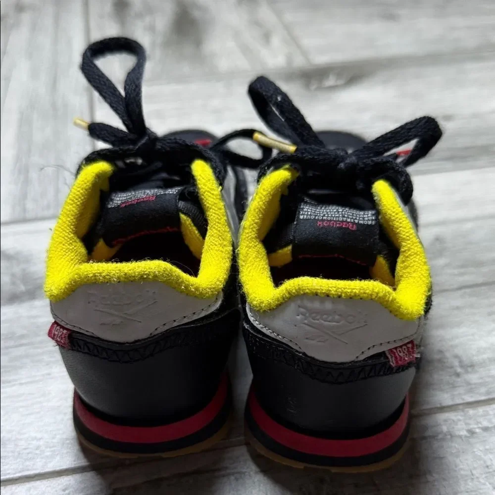 Reebok Toddler Sneakers in Black and Yellow